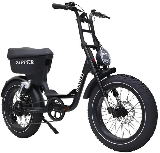 Diablo Zipper Fatbike - Mat Zwart