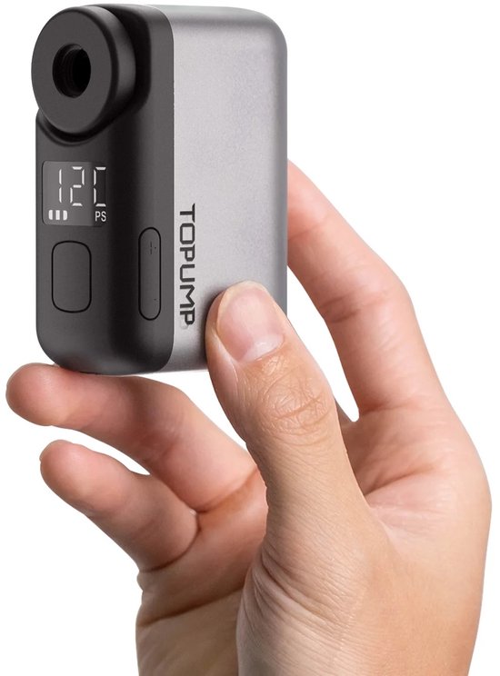 DIMICO - Bandenpomp Compressor - Mini Fietspomp Elektrisch - Luchtpomp - Luchtcompressor - LED - 120 PSI – USB-C Oplaadbaar