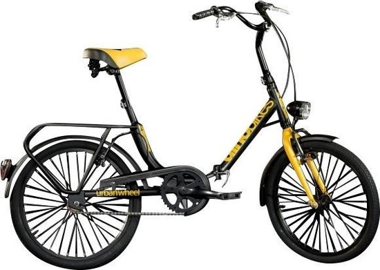 Dino 321 - Vouwfiets - Unisex - Zwart - 20 Inch
