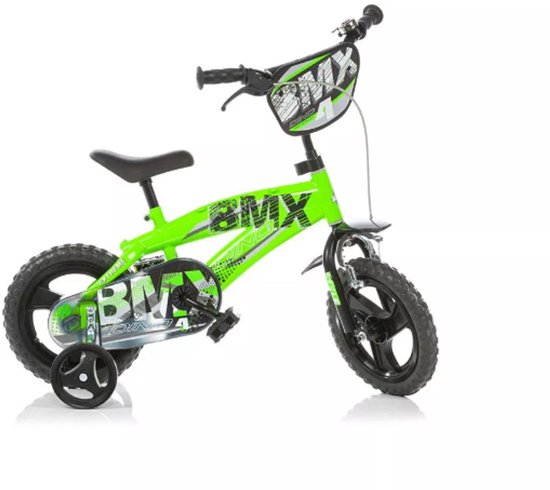 Dino Bikes Kinderfiets BMX groen 12 inch van Merkloos