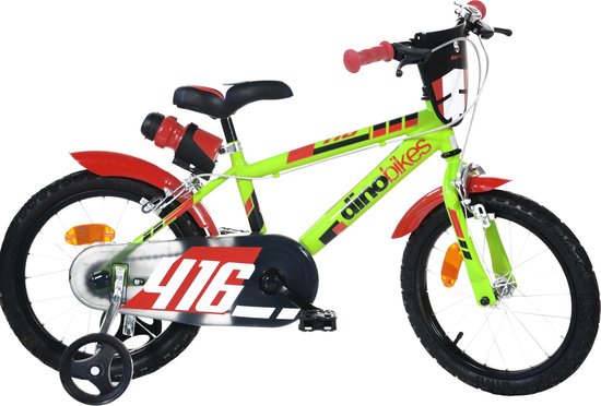 Dino-Bikes-Sfera-16-Inch-27-cm-Jongens-Knijprem-Lichtgroen van Merkloos