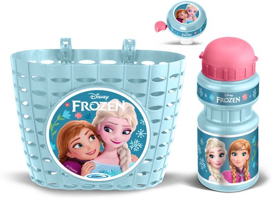 Disney Accessoiresset Frozen Blauw/Roze/wit 3-delig van Merkloos