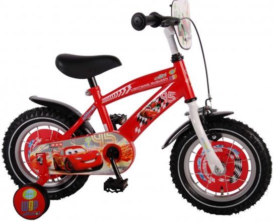Disney Cars 12 inch jongensfiets 95% afgemonteerd