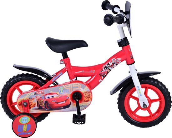 Disney Cars Kinderfiets - Jongens - 10 inch - Rood - Doortrapper van Disney