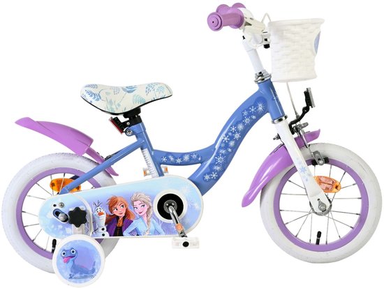 Disney Frozen 2 Kinderfiets - Meisjes - 12 inch - Blauw/Paars van Volare