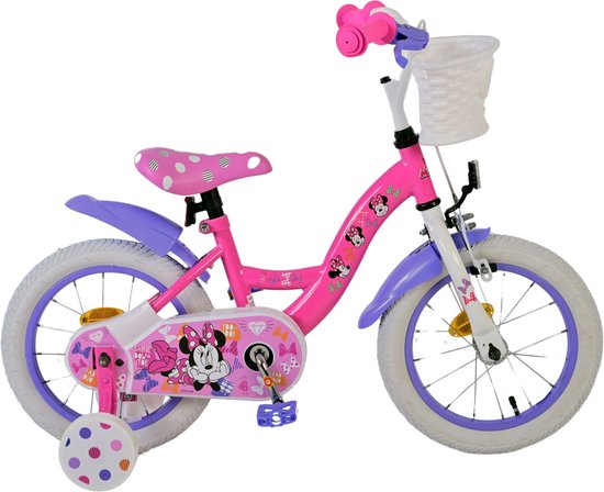 Disney Minnie Cutest Ever! Kinderfiets - Meisjes - 14 inch - Roze van Disney