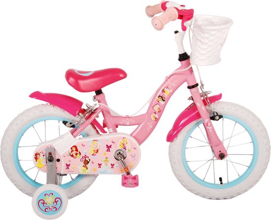 Disney Princess Kinderfiets - Meisjes - 14 inch - Roze - Twee handremmen van Disney