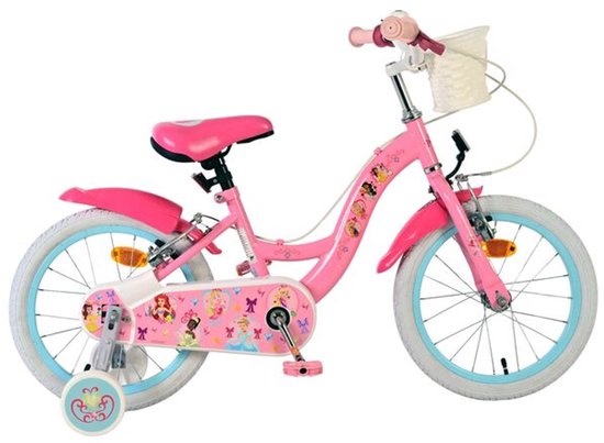 Disney Princess Kinderfiets - Meisjes - 16 inch - Roze - Twee Handremmen van Disney