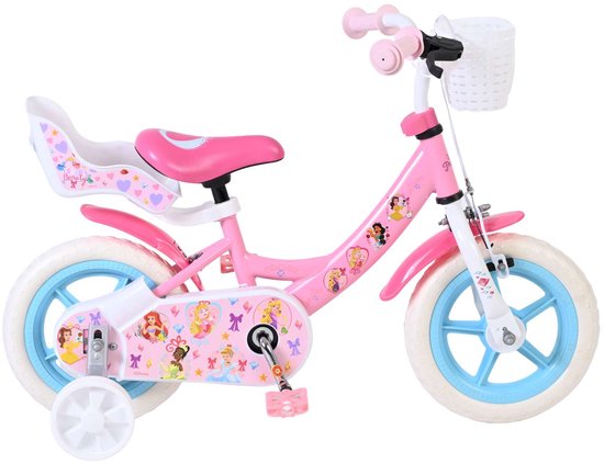 Disney Princess Kinderfiets - Meisjes - Mag Wheels - 12 inch - Roze van Merkloos