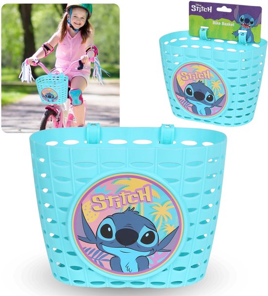 DISNEY Stitch Kinderstuurmand, fietsmand voor meisjes 20x15x16 cm van Disney