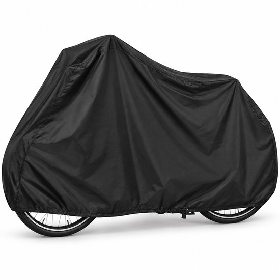 DIVERZA Fietshoes – Fietsbeschermhoes – Waterdicht, Windbestendig & UV-bestendig – 200 × 70 × 110 cm – Zwart
