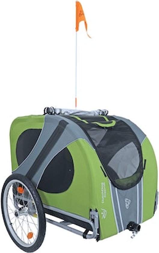 Doggy Ride Fietskar Original - Zonder stang - Groen/grijs van Doggy Ride