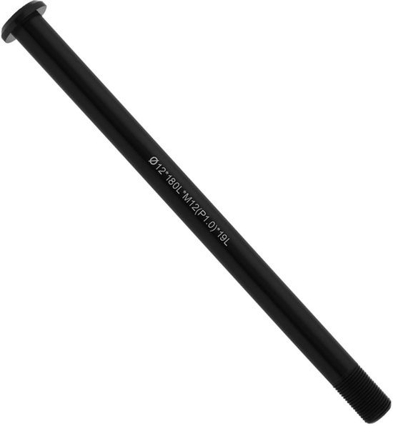 Doorlopende as - Lichtgewicht aluminium - 12 mm x 180 mm - Duurzaam - Perfecte pasvorm - Versterkt - Geschikt voor Vitus-fietsen - Model met opt...