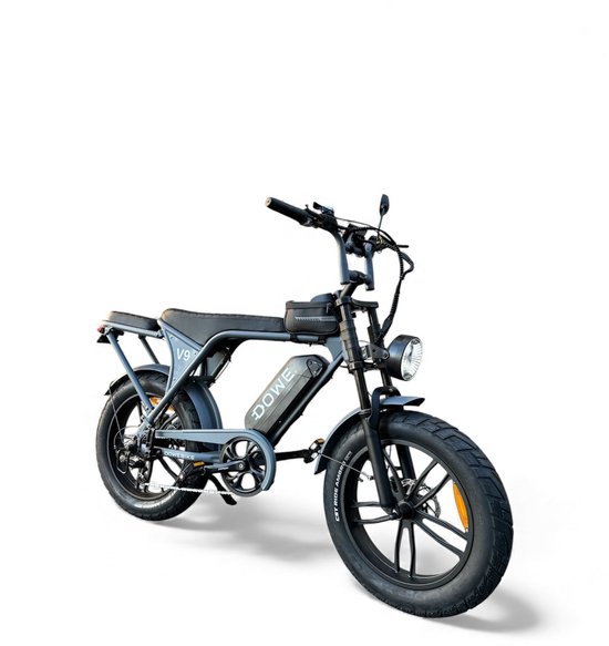 Dowe V9 Elektrische Fatbike Nardo Grijs | 250W | 25 Km/h | NFC | 17,5Ah Accu | Zonder gashendel | 100% legaal | Nardo grijze fatbike 2026 | Rijklaar | Range 60-100 km van Merkloos