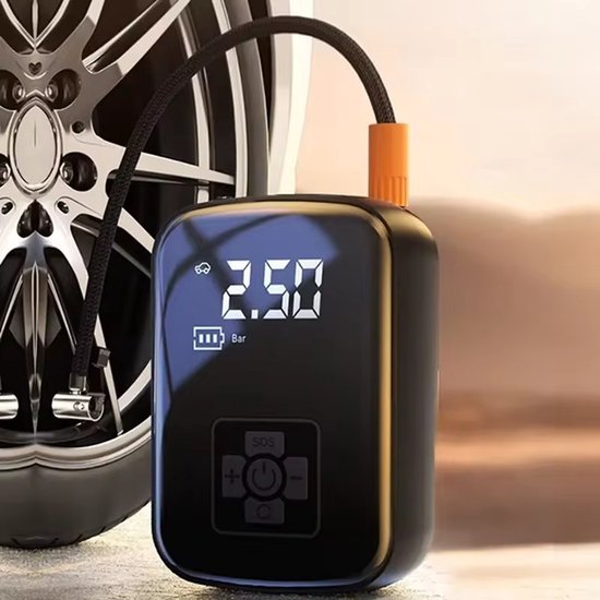 Draadloze en Bedrade Auto Luchtcompressor - Elektrische Bandenpomp voor Auto, Motorfiets, Fiets, Boot - Universele AUTO Banden Inflator voor Ballen - Standaard Bedraad Model