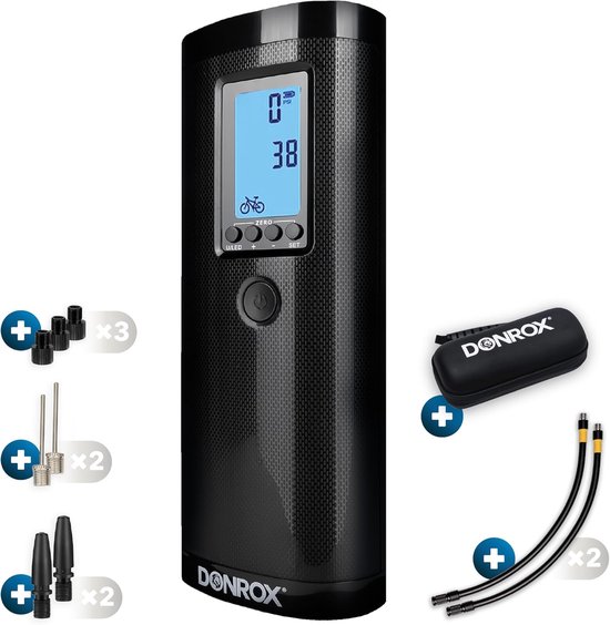 Draagbare Bandenpomp met USB Oplaadbare Batterij - Inclusief Onderdelenpakket