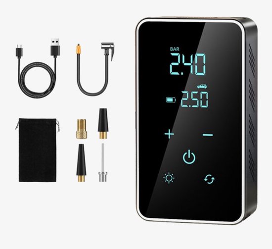 Draagbare Elektrische Bandenpomp - Compacte Compressor voor Fiets, Auto, Motor en Luchtbed