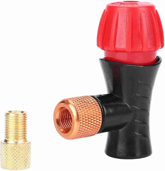 Draagbare Fiets Inflator met Dubbele Ventielkop - Mini Luchtpomp voor Racefietsen en Mountainbikes
