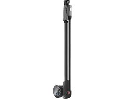 Draagbare Fietspomp - Hogedruk Pomp - Fietsbanden Oppompen - Universele Ventiel Compatibiliteit - 32 cm - Zwart