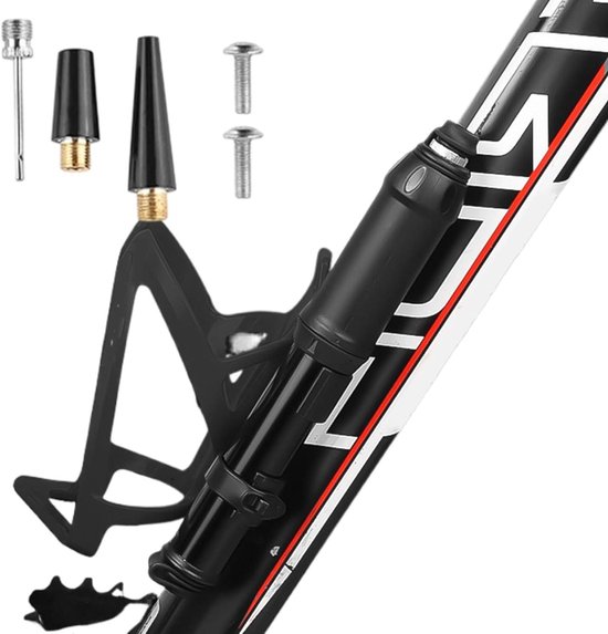 Draagbare Fietspomp - Lichtgewicht Pomp - Fietsbanden Oppompen - Hoge Druk - 150 Gram - Zwart