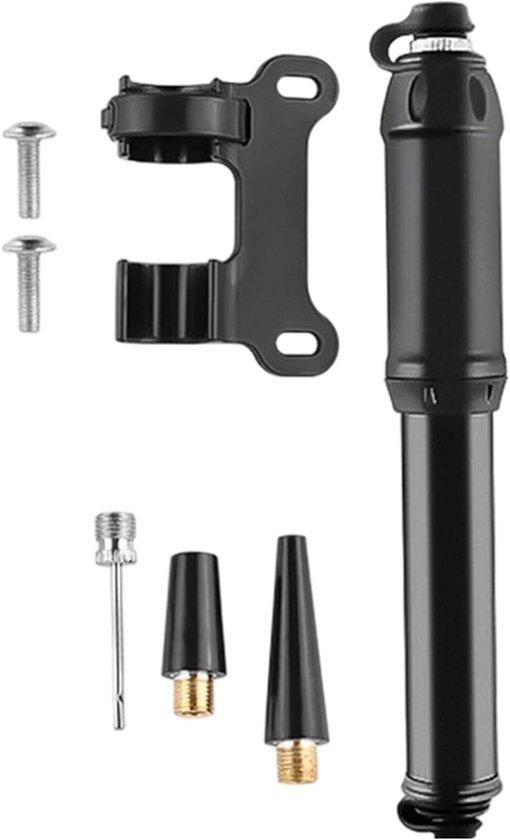 Draagbare Fietspomp - Mini Bandenpomp - Fietsbanden Vullen - Compact Robuust Ontwerp - 150 g - Zilver