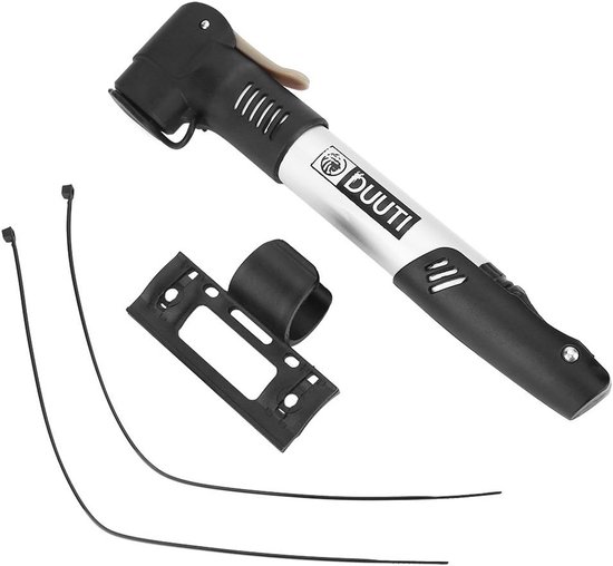 Draagbare Mini Fietspomp Hoge Druk (120 PSI) incl. Houder - Geschikt voor Alle Bandenventielen