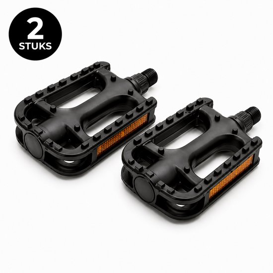 Dravaro Fiets Pedalen - Zwart - Extra grip - Antislip - Trapper van Merkloos