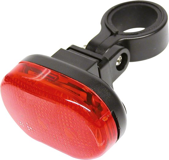 Dresco Achterlicht Fiets 3 Led's - Fietsverlichting led - Achterlicht met Batterij en Knipperlicht van Dresco