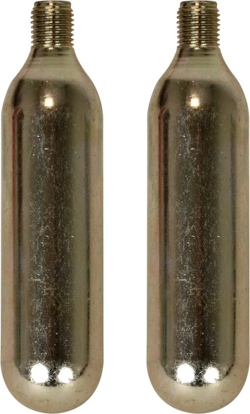 Dresco Co2 Patronen 16 Gram Staal Zilver 2-delig van Dresco