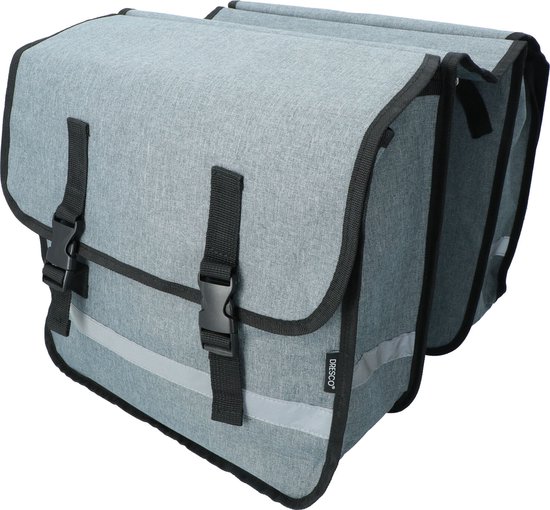 Dresco Dubbele Fietstas 36 Liter - Grijs van Dresco