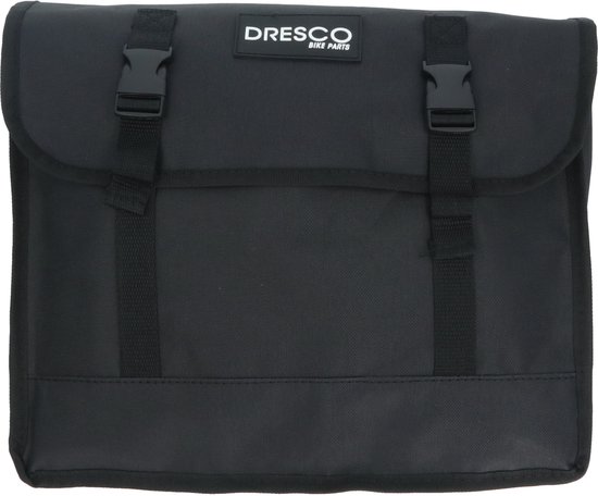 Dresco Dubbele Fietstas Basic Zwart 30 Liter van Dresco