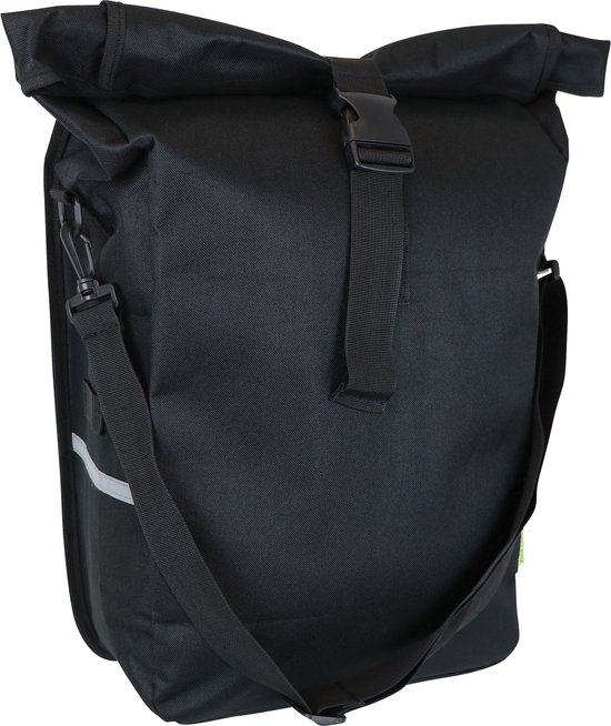 Dresco Enkele Fietstas Leisure 18 Liter | Pakaftas Waterafstotend Nylon Zwart van Dresco