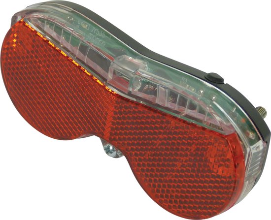 Dresco Fietsachterlicht - Modern - 3 LEDs - Zwart