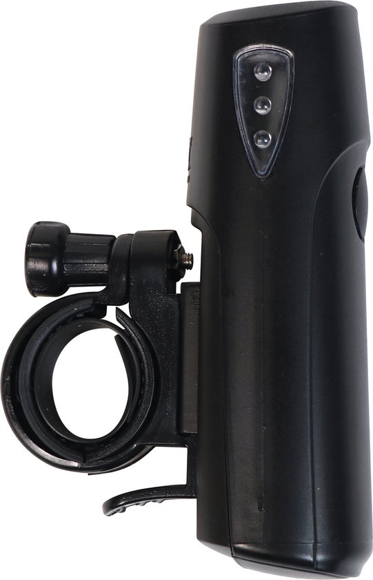 Dresco Koplamp fiets - Fietsverlichting- Sport - 1 LED - Zwart