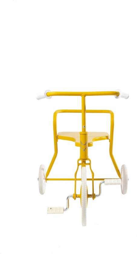 Driewieler Klassiek - Geen versnellingen - Houten zitting - Driewielfiets - Geel van Bandits & Angels