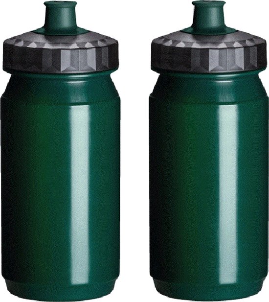 Drinkfles 2x 550 ml Daiya Groen Zwart Fiets Bidon Waterfles Hardlopen Fietsen