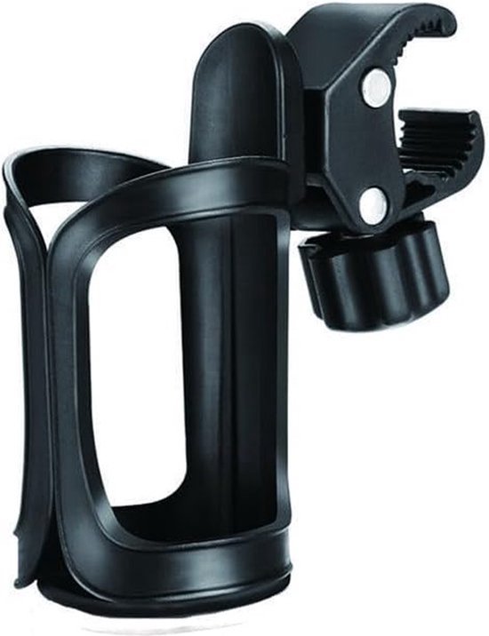 Drinkfleshouder - Bidonhouder -Bidonhouder fiets - Universele bekerhouder - Mountainbikes - Fiets - Universele bekerhouder voor fietsen - Trolleys of rollators - Zwart van Merkloos