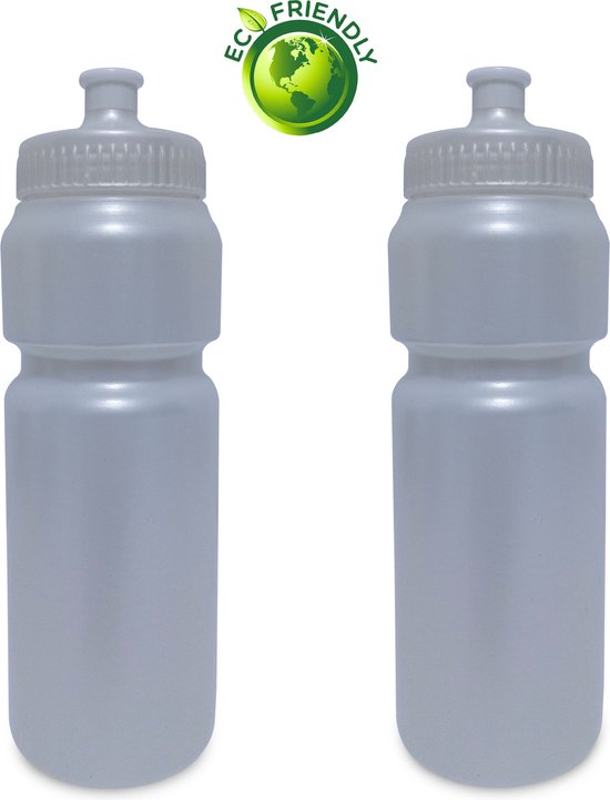 Drinkflessen 750ml x2 - 1.5Liter - Parelmoer