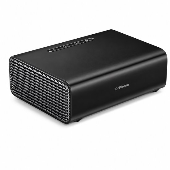 DrPhone AirPilot 120 - Elektrische Bandenpomp Auto 12V - 120W Compressor - Automatische Stop - 4 LED - 3m Kabel