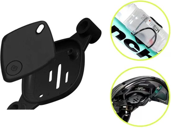 DrPhone ATH2 Fietst/E-Bike Houder Anti-Diefstal + Houder - Beschermhoes - Geschikt voor Samsung SmartTag– Traceerbaar - Zwart van DrPhone