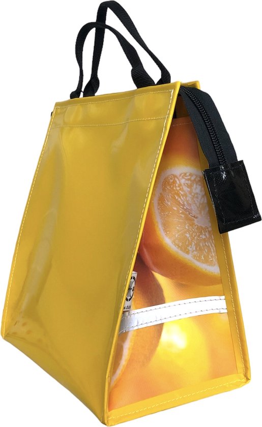 Du Baj BIKEshopper Yellow Citrus - Fietstas - Achter - 21 l - Geel van Du Baj