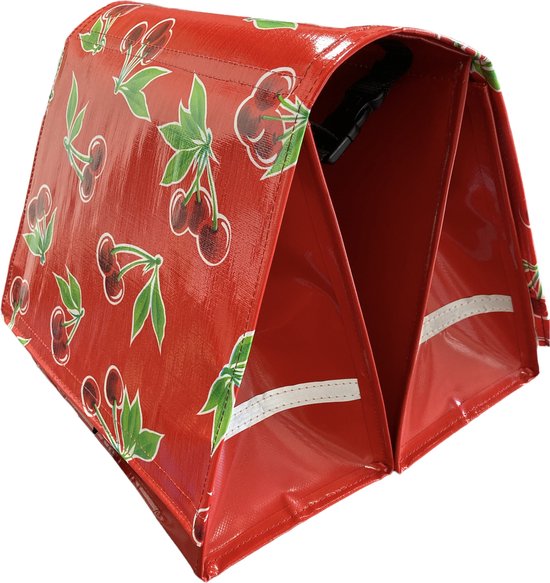 Du Baj  Budget L Cherry Red - Dubbele Fietstas - 45 l - Rood van Du Baj