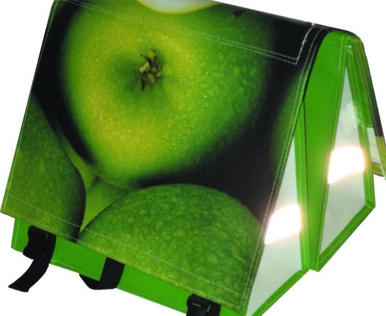 Du Baj  Budget L Photo Apples - Dubbele Fietstas - 45 l - Groen van Du Baj