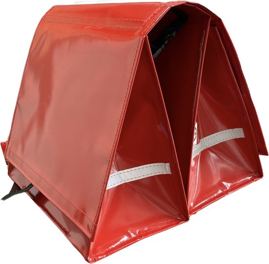 Du Baj  Budget L Red - Dubbele Fietstas - 45 l - Rood van Du Baj