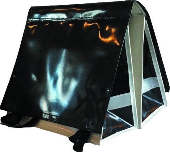 Du Baj large LUXE - Dubbele Fietstas - 45 l - Black White Black van Du Baj