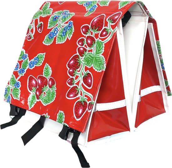 Du Baj large LUXE - Dubbele Fietstas - 45 l - Fresas Red van Du Baj