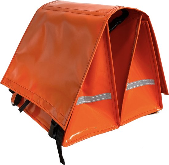 Du Baj large LUXE - Dubbele Fietstas - 45 l - Orange van Du Baj