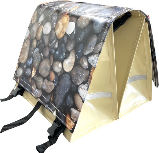 Du Baj large LUXE - Dubbele Fietstas - 45 l - Photo Rocks van Du Baj