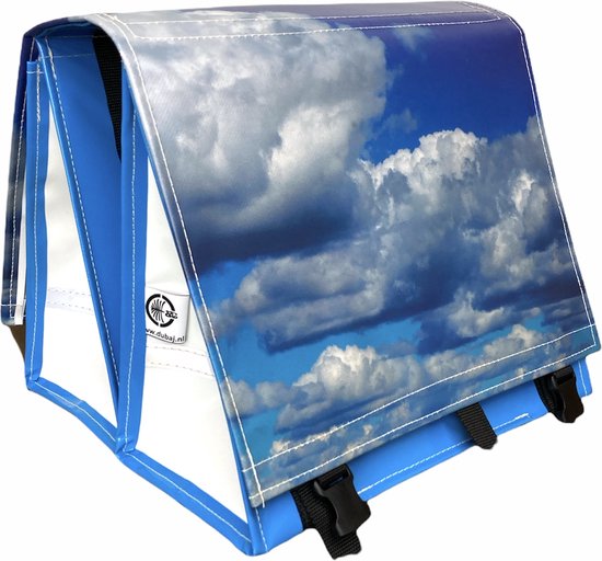 Du Baj large LUXE - Dubbele Fietstas - 45 l - Photo Sky van Du Baj