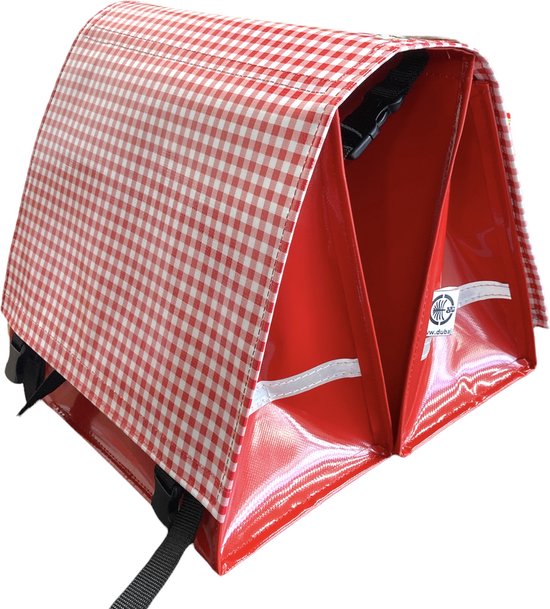 Du Baj  Luxe L - Dubbele Fietstas - 45 l - Rood van Du Baj